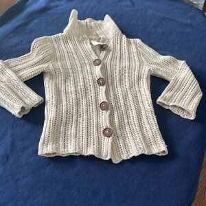 Button up sweater, size M, but runs small